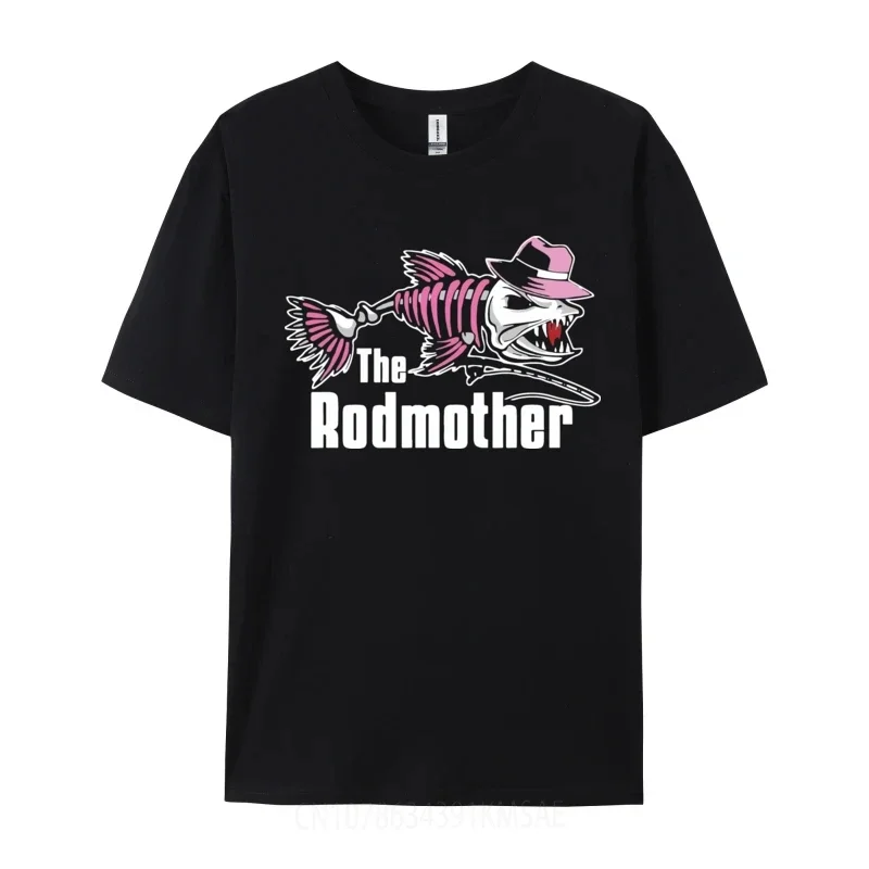 The Rod Mother T-shirt Fishing Mom Comfortable T-Shirt Cotton Tees Harajuku TShirt Oversized Tops Male T Shirts