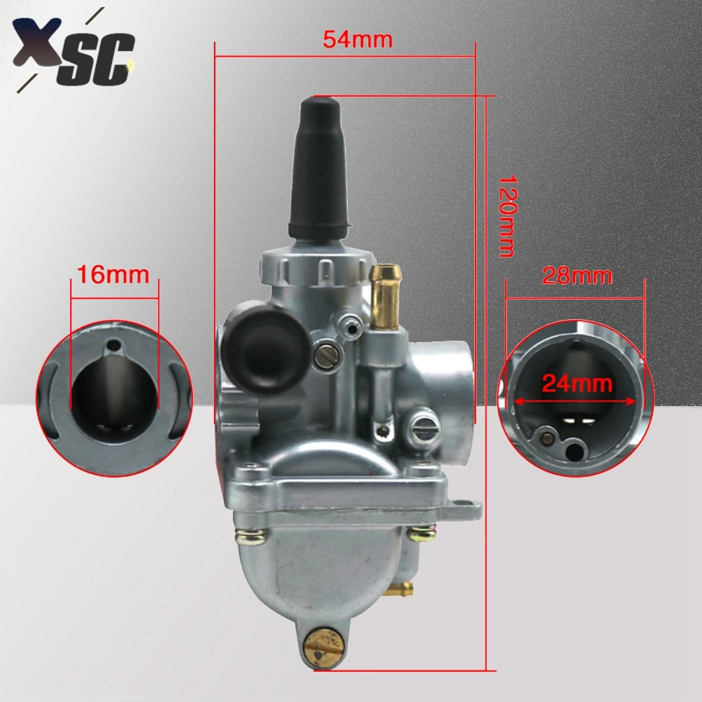 Motorcycle 16mm Carburetor For Mikuni VM16-353 For Honda MT MB MTX MBX 50 For Yamaha DT50 MX R RD50 M MX 50cc Engine Motor Moped