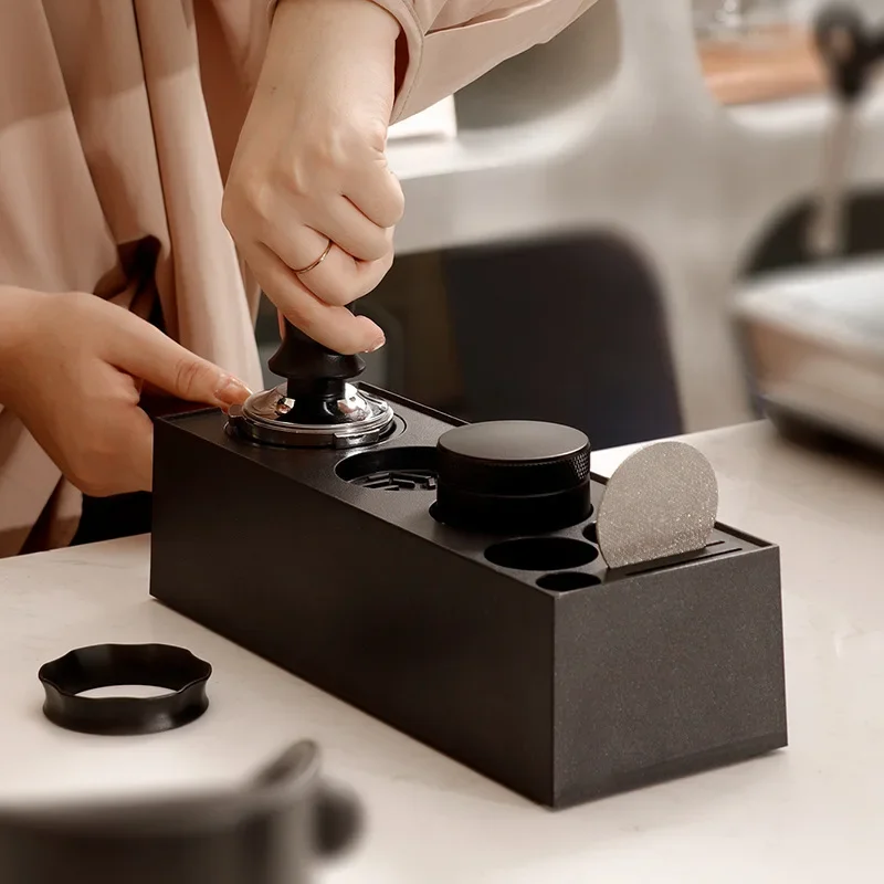 51/53/58mm ABS Coffee Portafilters Holder Coffee Filter Rack Espresso Tamper Mat Stand Cafe Tools Coffee Accessories for Barista - view 5