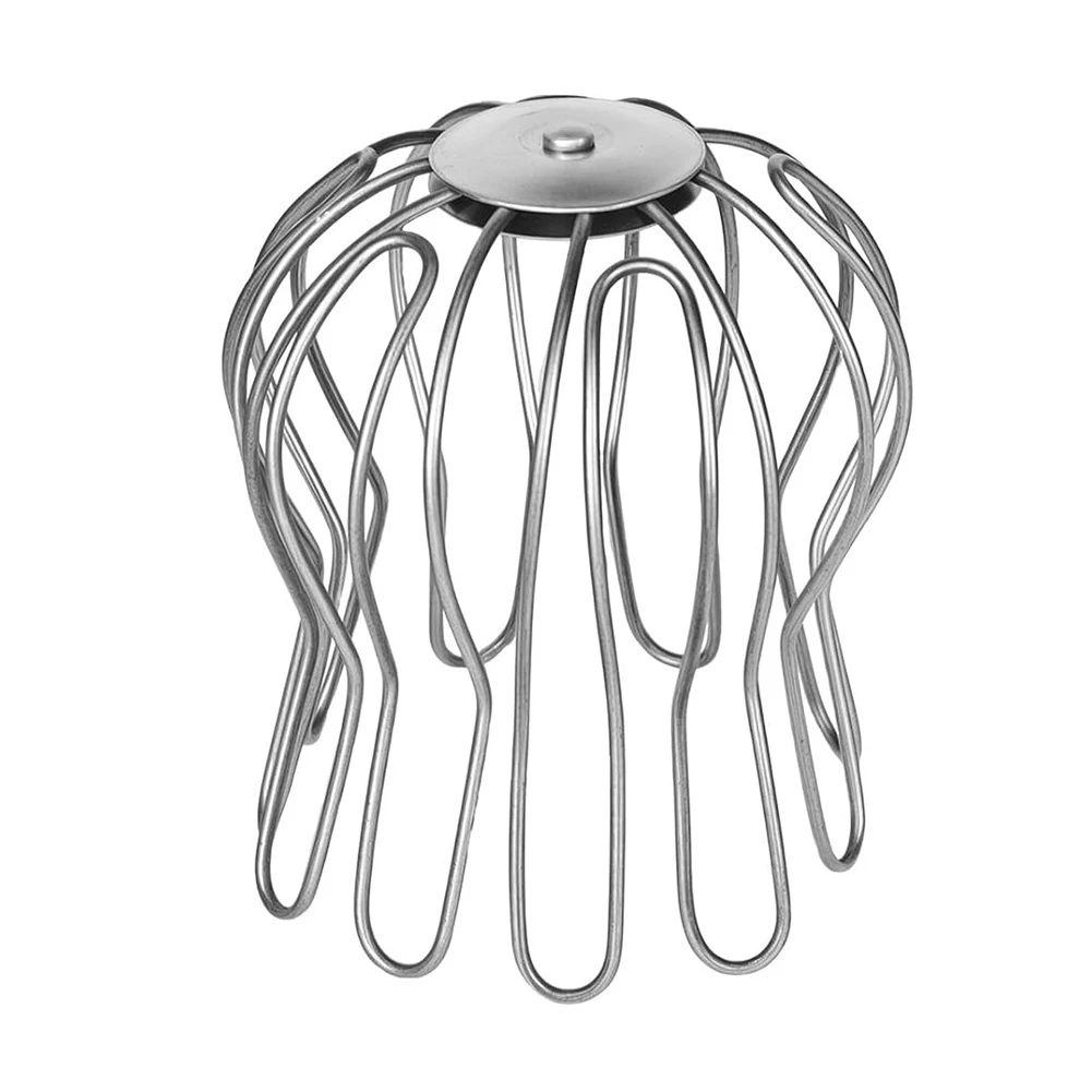 Серебряное сито для водосточной трубы, уловитель желоба из цинковой железной проволоки, регулируемый желоб, простая установка, изготовлен из цинковой железной проволоки