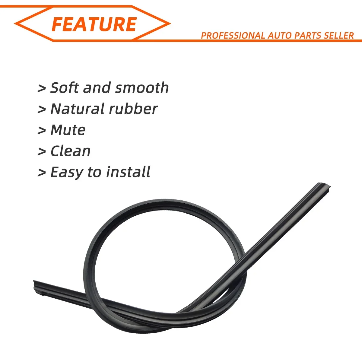 35cm To 70cm Car Wiper Rubber Refill Blade Soft Insert Strip Windshield Wiper Replacement Parts 14\