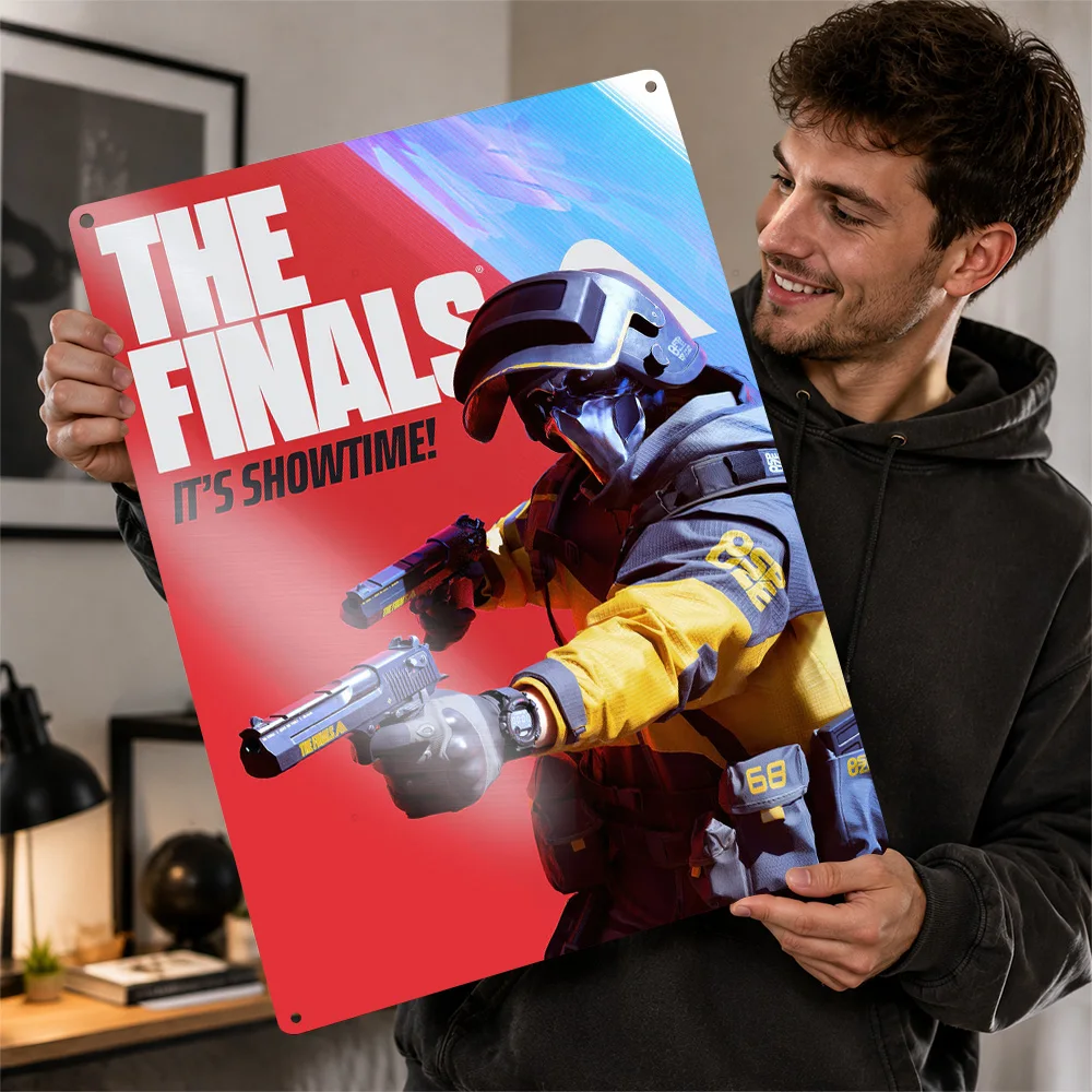 The Finals: It's Showtime! Aluminum Poster Customized Metal Sign Dynamic Action Adventure Wall Art Perfect For Collector Rooms