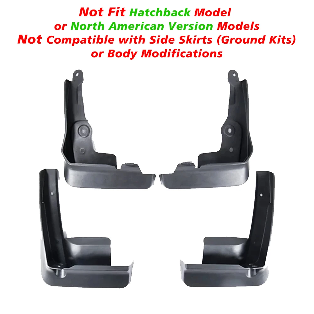 For Toyota Corolla Altis E210 Sedan 2019-2021 EUR 4Pcs Mudguard Version Splash Mudflap Fender Flares Mud Flap Guards Accessories