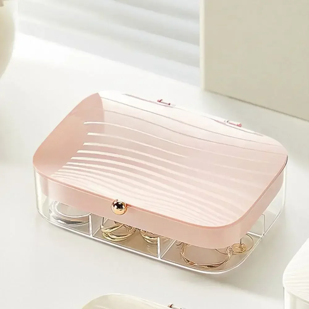 Double-Layer Jewelry Storage Box Multi Grid Anti-oxidation Jewelry Display Case Waterproof Large Capacity