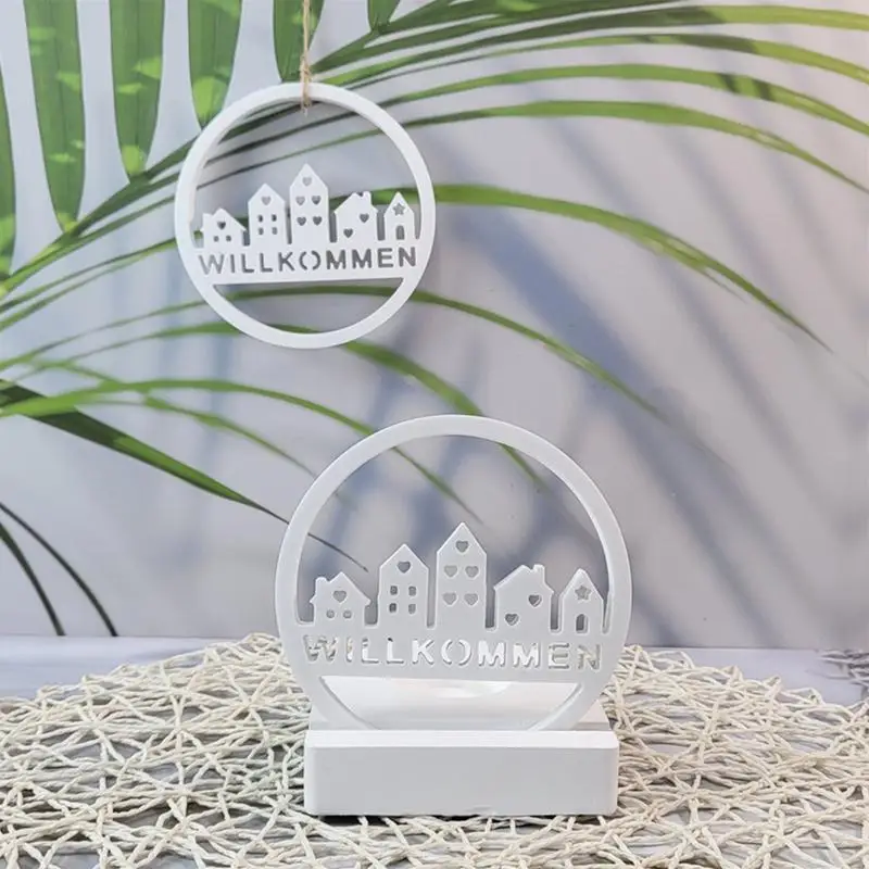 2024 Новый дом, силиконовая форма для свечей, 3D узор, мыло, гипсовая смола, гипс, литейная форма, сделай сам, инструмент для выпечки шоколадного торта