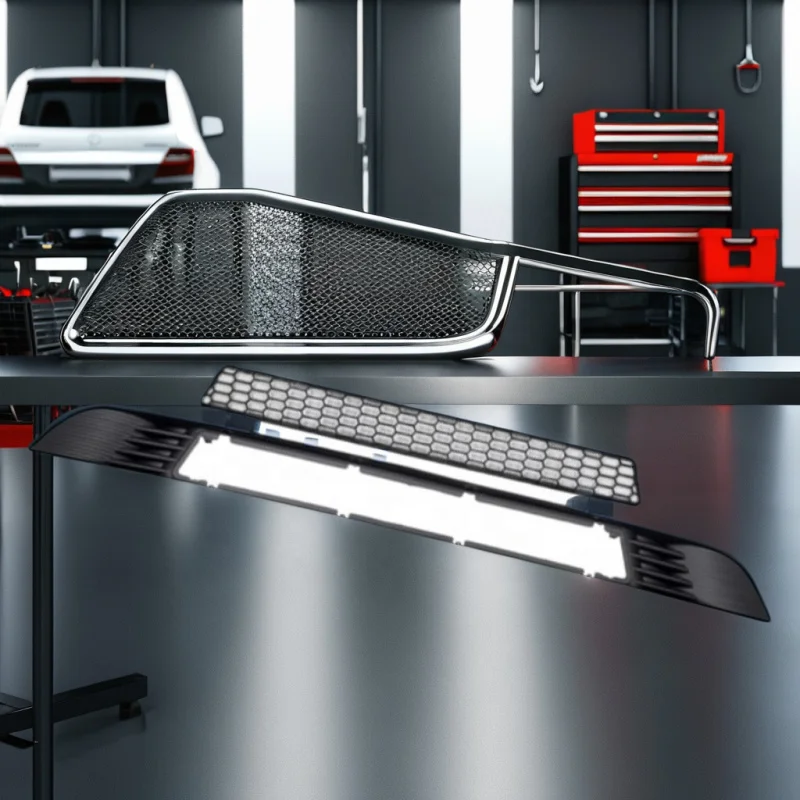 Black Front Radiator Grille Exterior Mod Trim Fit Compact SUV