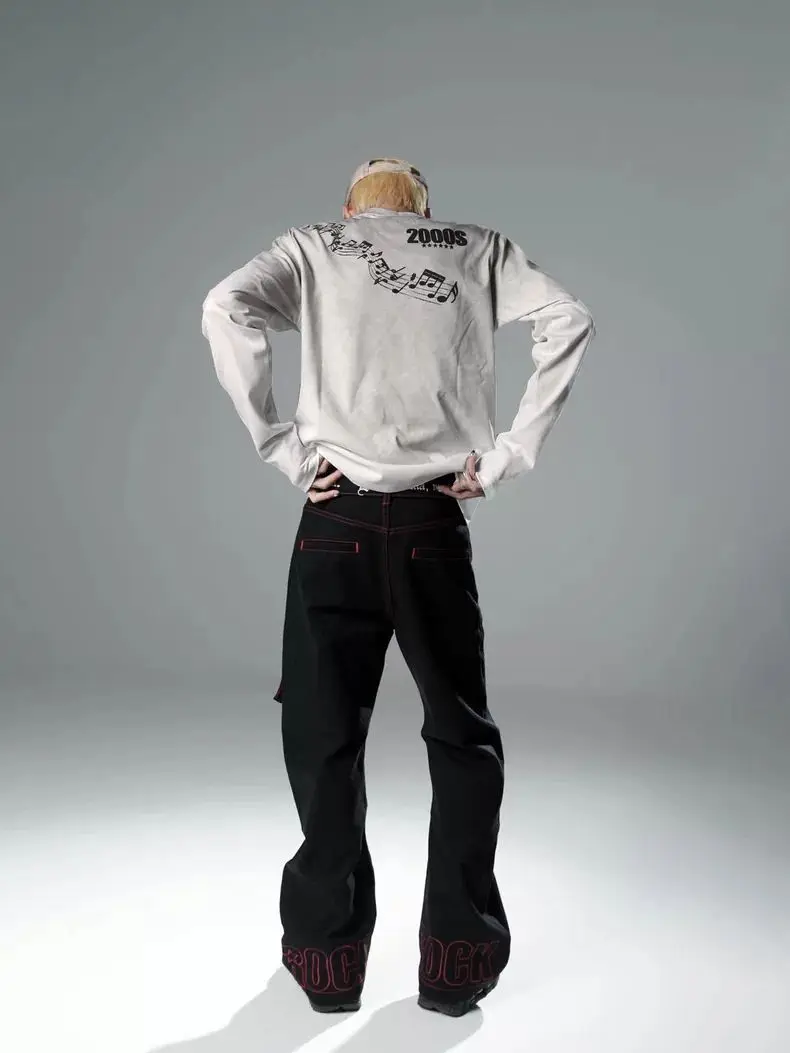 Japanese Subculture Retro Women Long Sleeve T Shirt Streetwear Hip Hop Gothic Harajuku Grunge Tops Punk Tees 2025 Autumn New