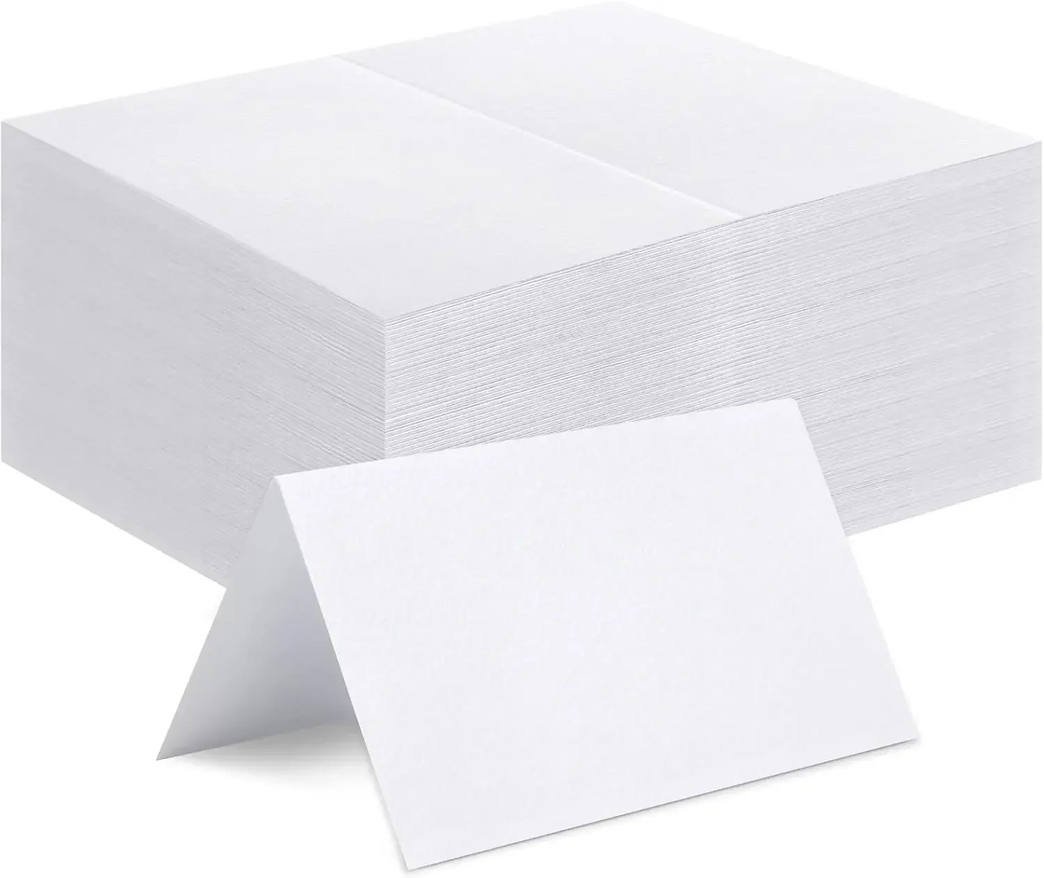 

120 Pcs Blank Place Cards, 2x3.5in Tent Style For Weddings & Parties