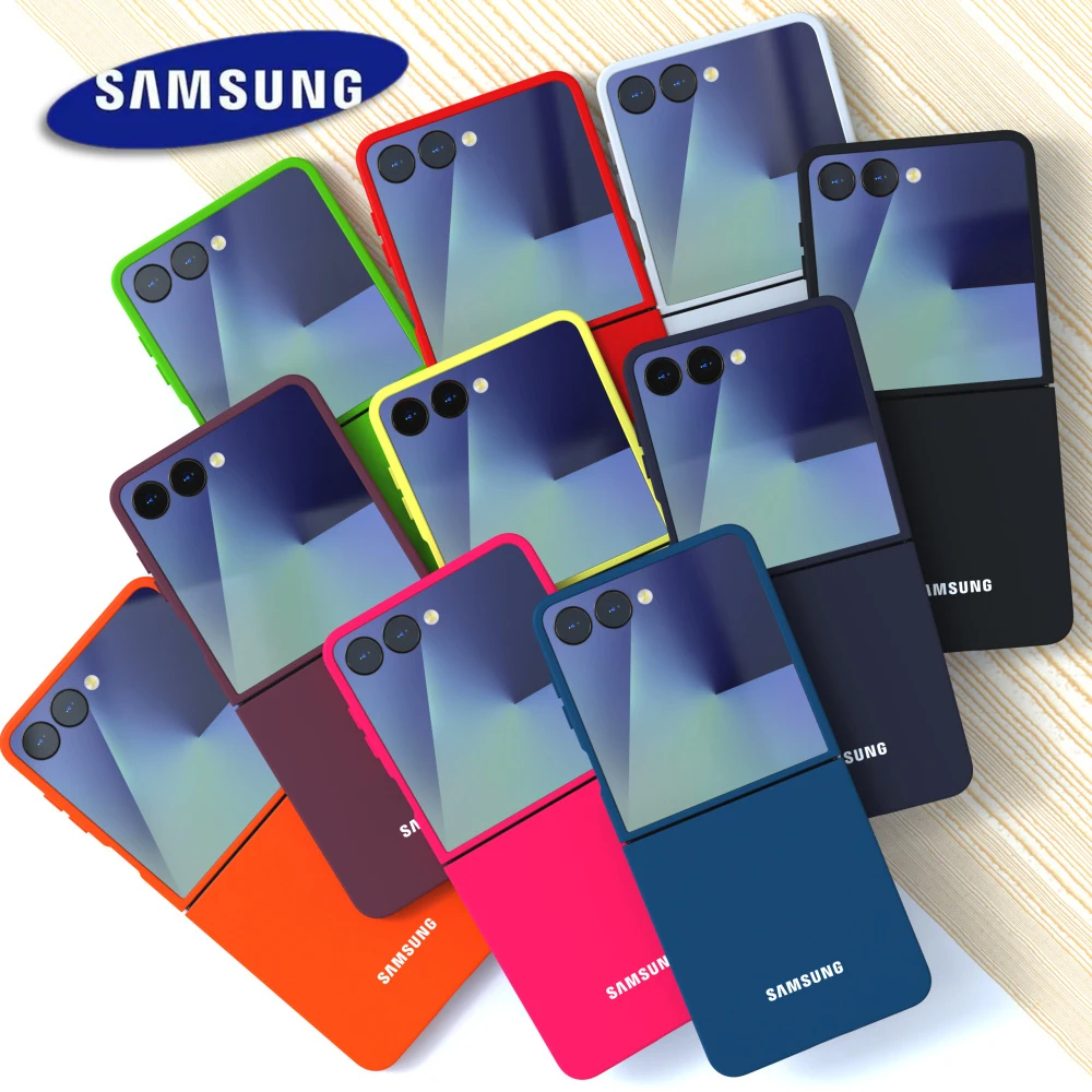 Original Luxury Slim Phone Case For Samsung Galaxy Z Flip 7 Cases Z Flip7 Flip6 Flip5 Flip4 Flip3 5G Shockproof Hard Back Cover