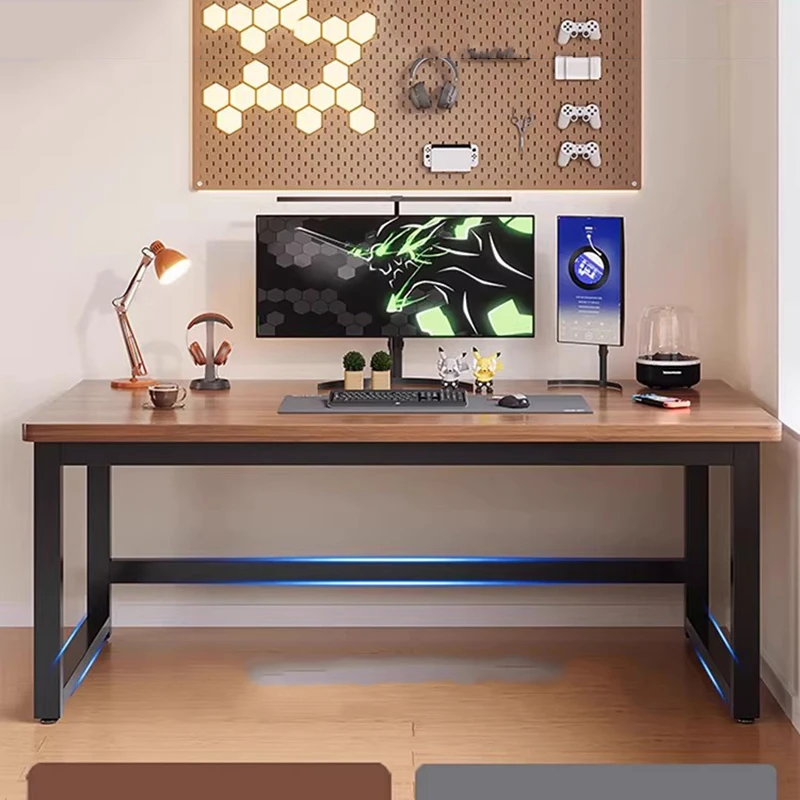 โต๊ะทำงานไม้สไตล์มินิมอล ดีไซน์หรูหราสำหรับห้องนอน โต๊ะทำงานขนาดใหญ่ สไตล์ยุโรป นอร์ดิก สวยงามไม่ซ้ำใคร