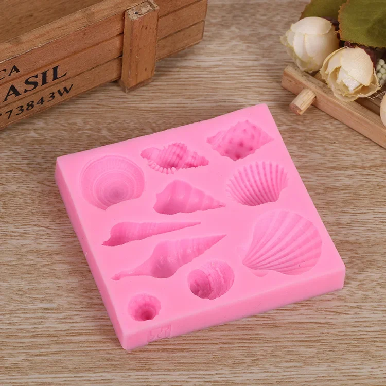 New 1PCS Conch Shell Charms Pendant Craft DIY UV Resin Liquid Silicone Molds for Earring Necklace Decorations Making Jewelry