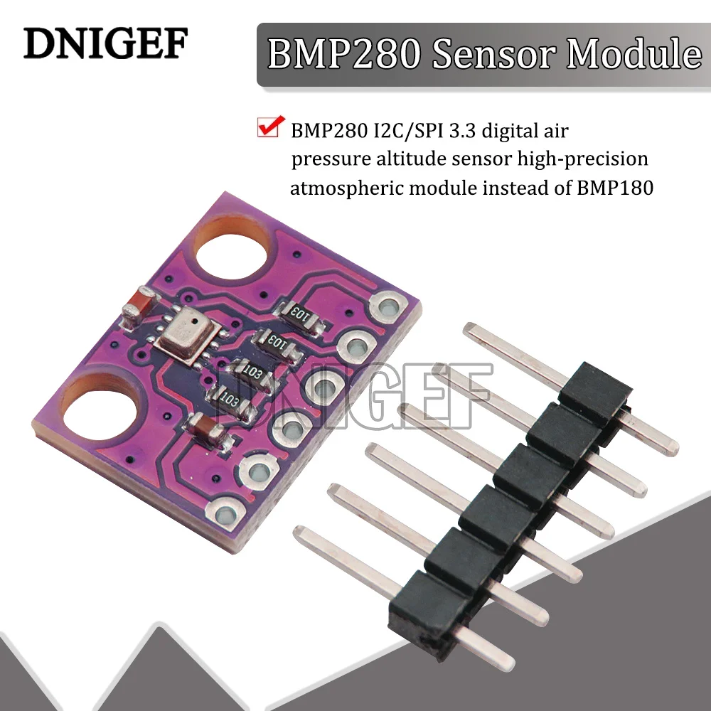 DNIGEF BMP280 I2C/SPI 3.3 Digital Barometric Pressure Altitude Sensor High Precision Atmospheric Module Replace BMP180
