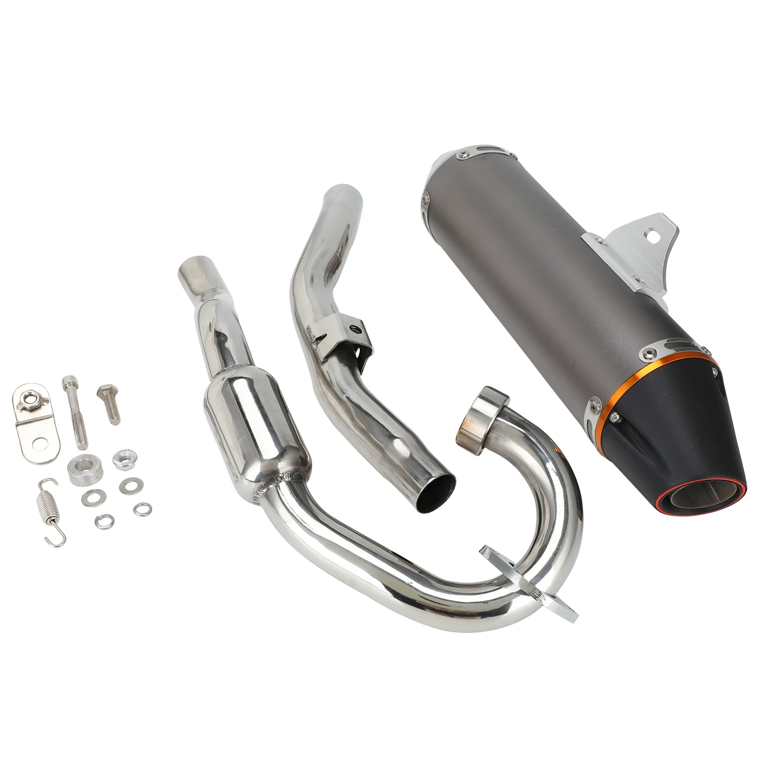 Motorcycles Full Exhaust Muffler System Slip On For TTR230 2005-2016 Motocross Enduro Supermoto Dirt Bike Motorcycle