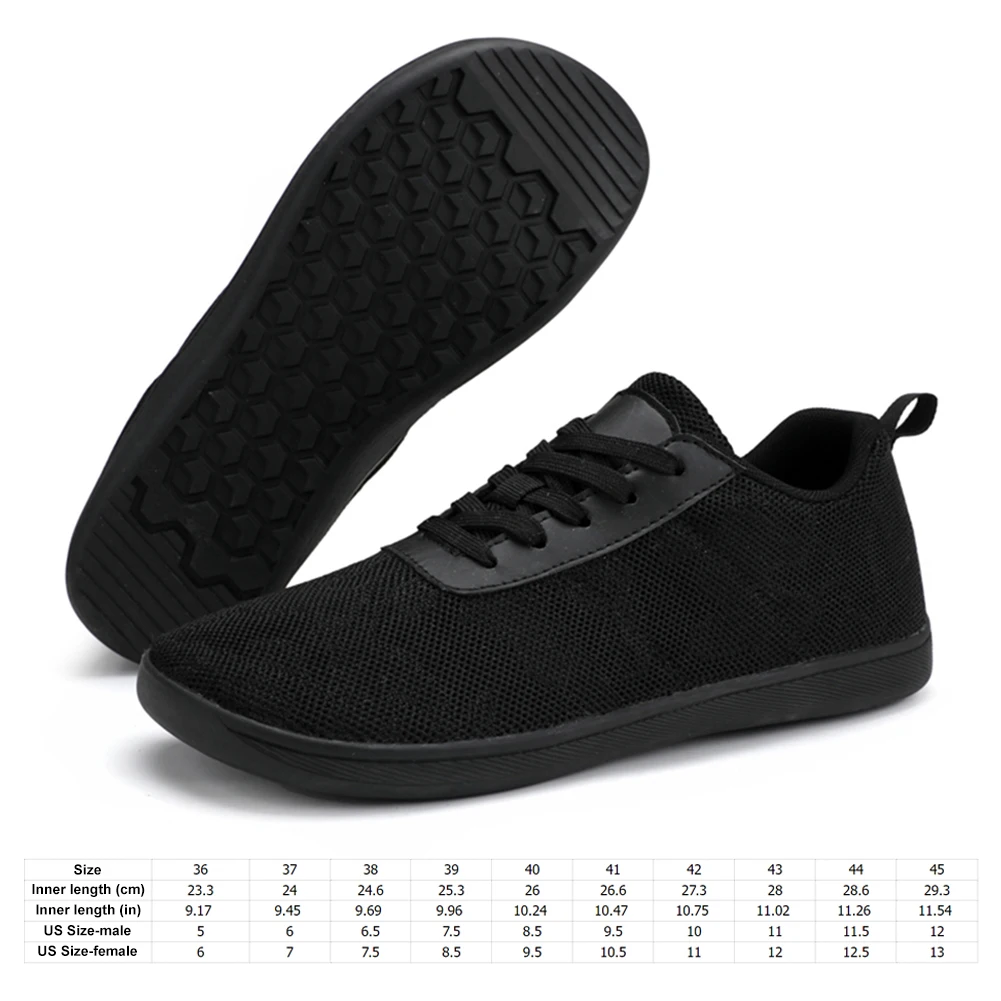 Wide Barefoot Shoes Barefoot Minimalist Shoes Non Slip Unisex Running Sneakers Wide Toe Training Shoes for Outdoor Sports