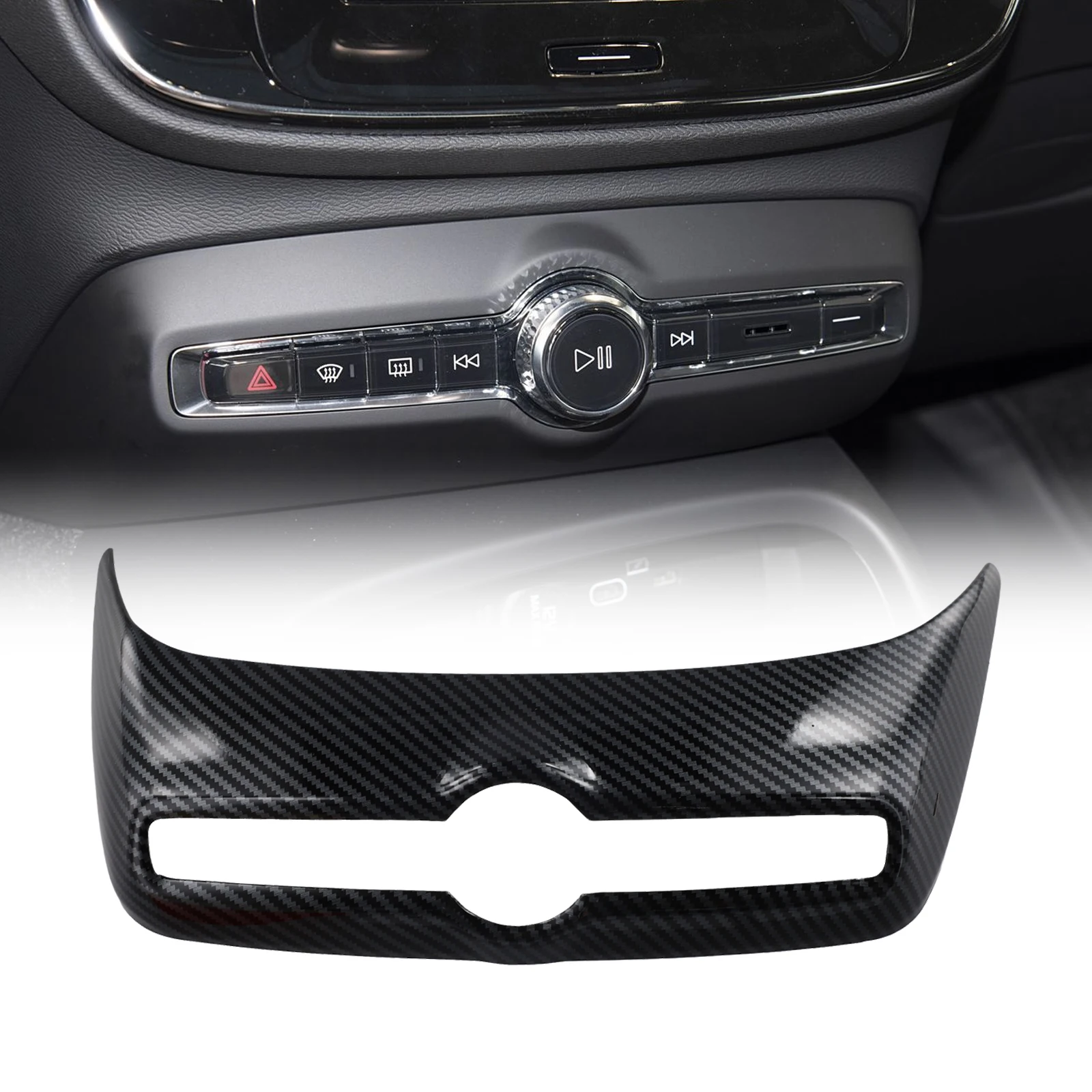 Auto Interior Accessories Air Conditioning Panel Trim Protect Original Panel Seamless Integration Stainless Steel Material