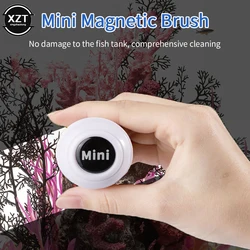 Mini Aquarium Magnetic Brush Glass Floating Algae Scraper Curve Glass Cleaner Scrubber Tool Fish Tank Glass Cleaning Magnet