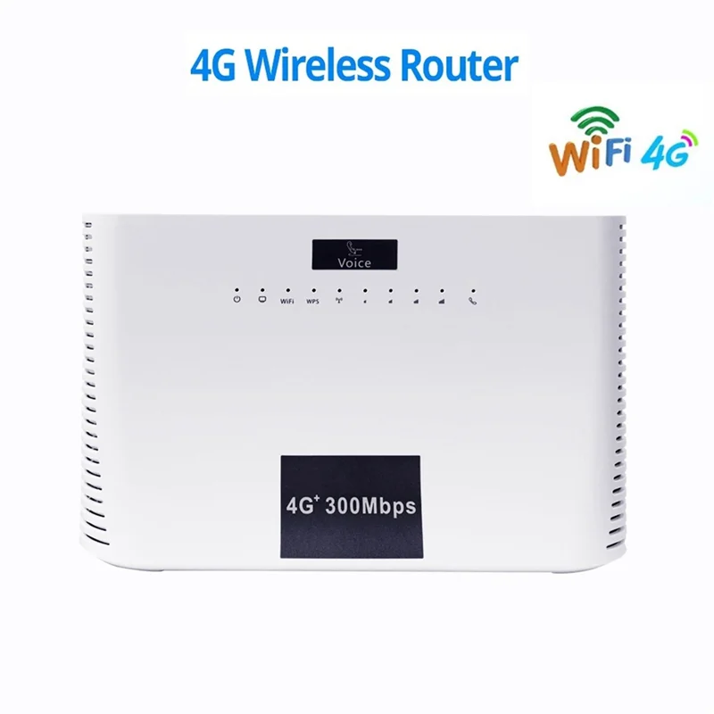 Card LTE مع فتحة بطاقة SIM CAT4 ، Mbps ، منفذ هاتف صوتي ، منفذ شبكة 4XRJ45 ، واي فاي ، دعم B28 ، قابس لنا