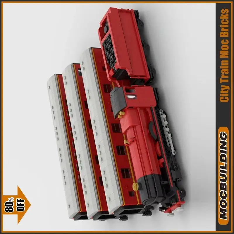 

Express Locomotive MOC Building Blocks Train Series DIY Assemble Technology Bricks Educational Creative Children Toys Gifts