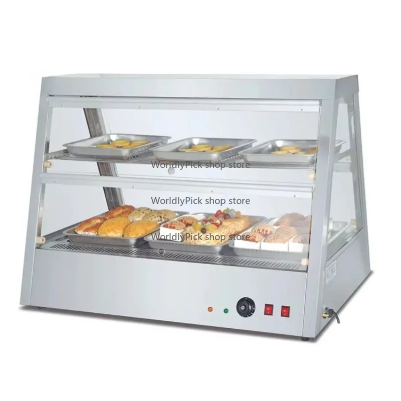 Wysokiej jakości elektryczna witryna grzewcza do prezentacji gorących potraw na ladę