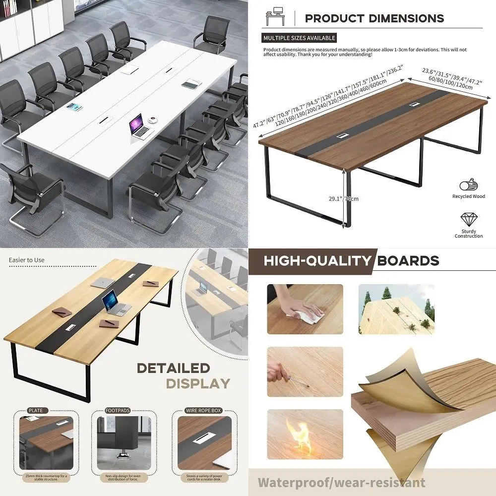 

Weathered Charcoal Laminate Conference Table