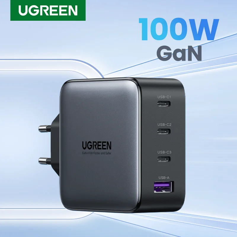 

UGREEN 100W GaN Charger USB Type C Fast Charge for iPhone 13 12 Xiaomi Samsung Surface Portable PD Charger for MacBook Laptop