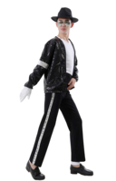 Professional 5-Piece Cosplay Men's Children's Halloween Costume Jacket+Pants+Socks+Gloves+Hat