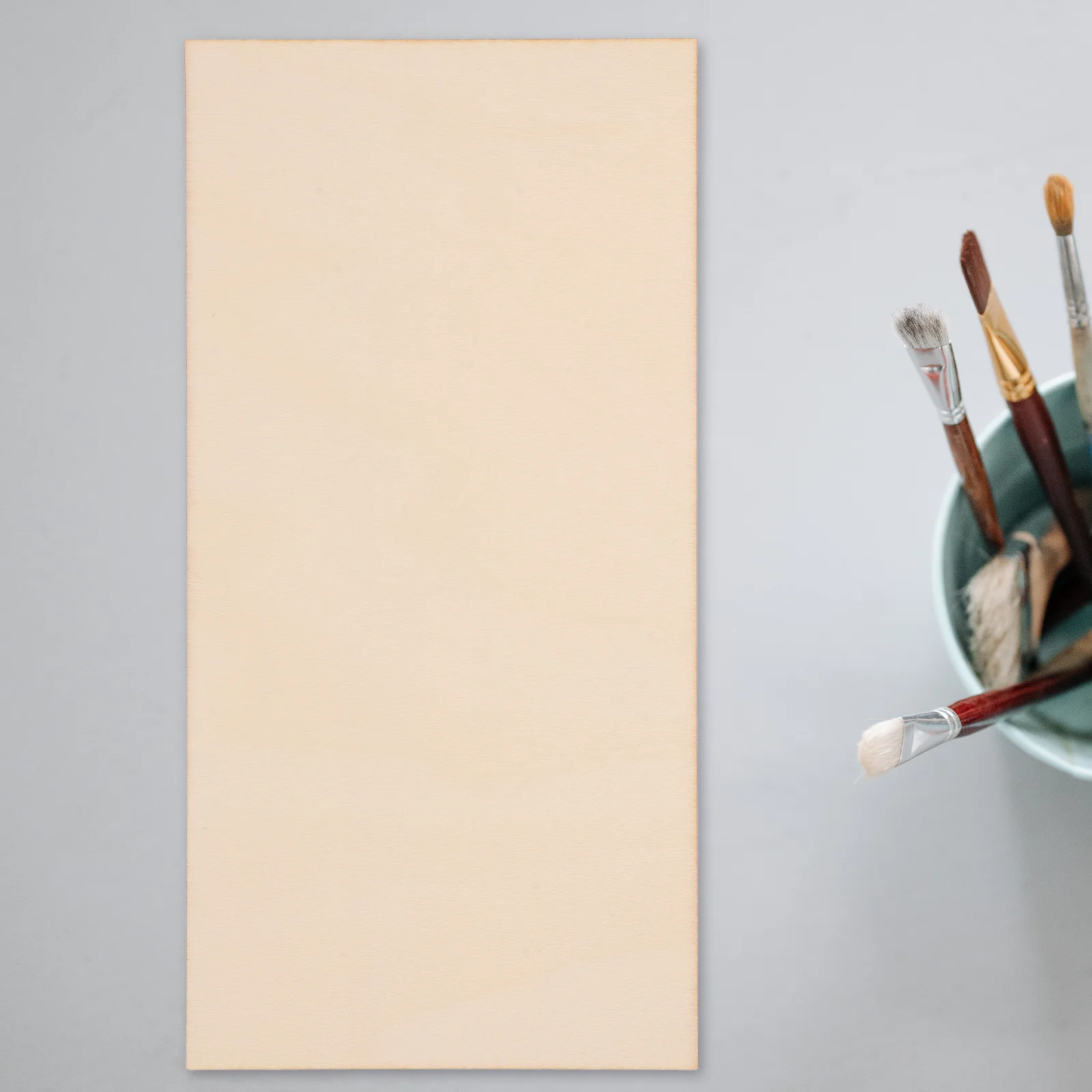 

8Pcs Wood Cutout Rectangular Boards Unfinished Plywood Sheets 10x20cm Blank Craft Wood Panels for Painting Engraving DIY Art