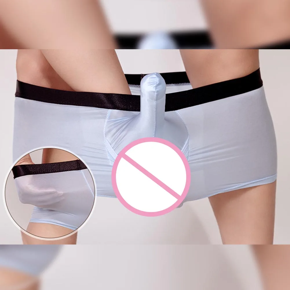 1 قطعة سراويل داخلية مثيرة للرجال سراويل سلامة منخفضة الخصر قابلة للتنفس ملابس داخلية رقيقة ناعمة الملاكمين سراويل داخلية #2