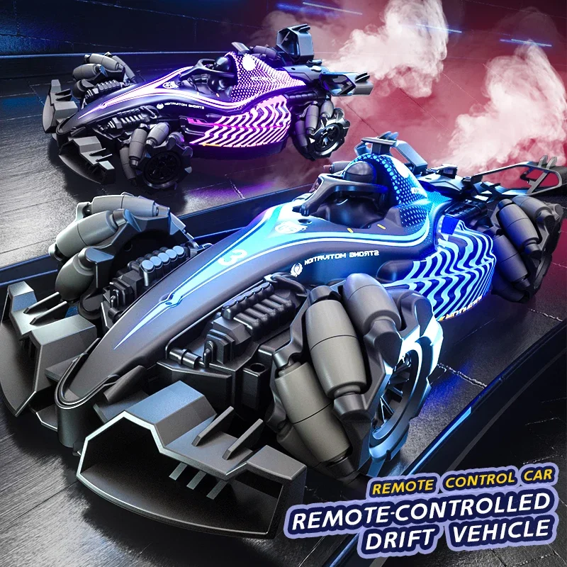 Jjrc Rc Drifting Car Spray Remote Control Stunt Cars Dual Control Rotating Radio-Control Racing Vehicle Kids Boys Gift