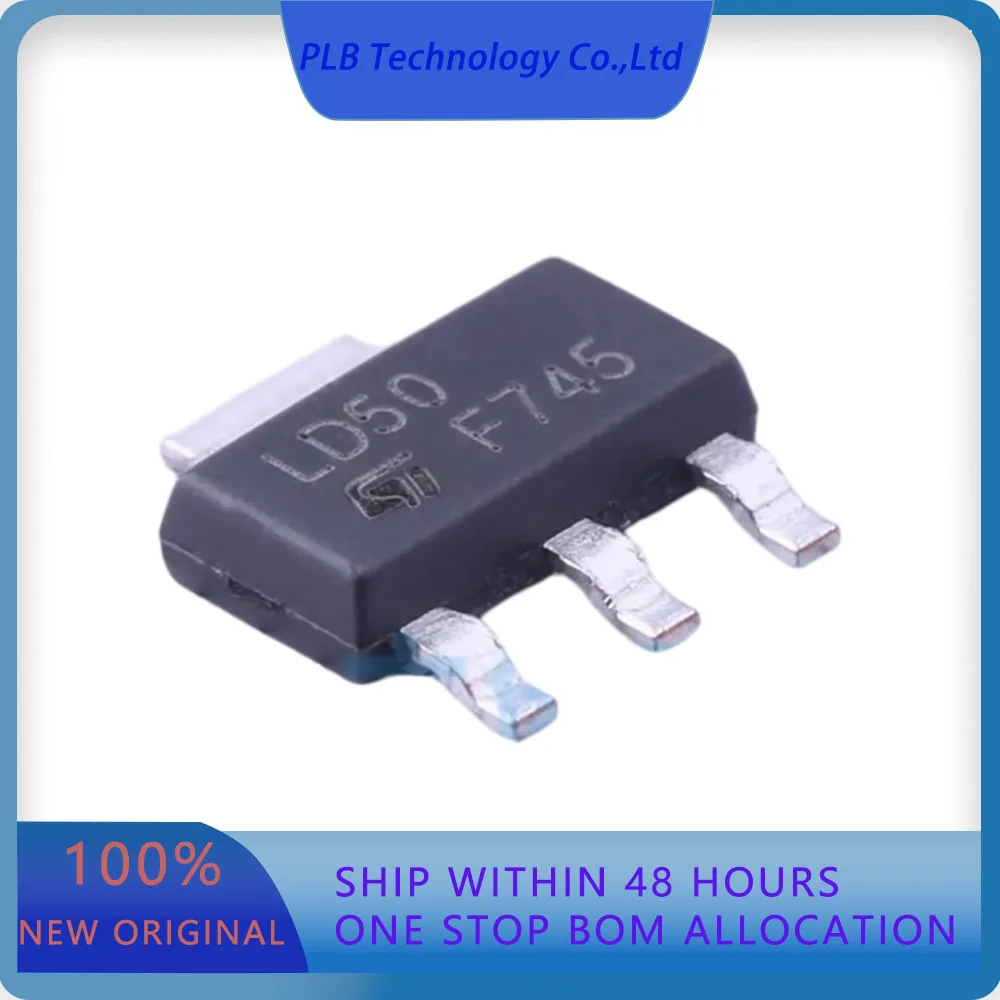 LD1117S50CTR LD1117  800mA Fixed 5V Positive 15V SOT-223-3 Voltage Regulators  Original Stock