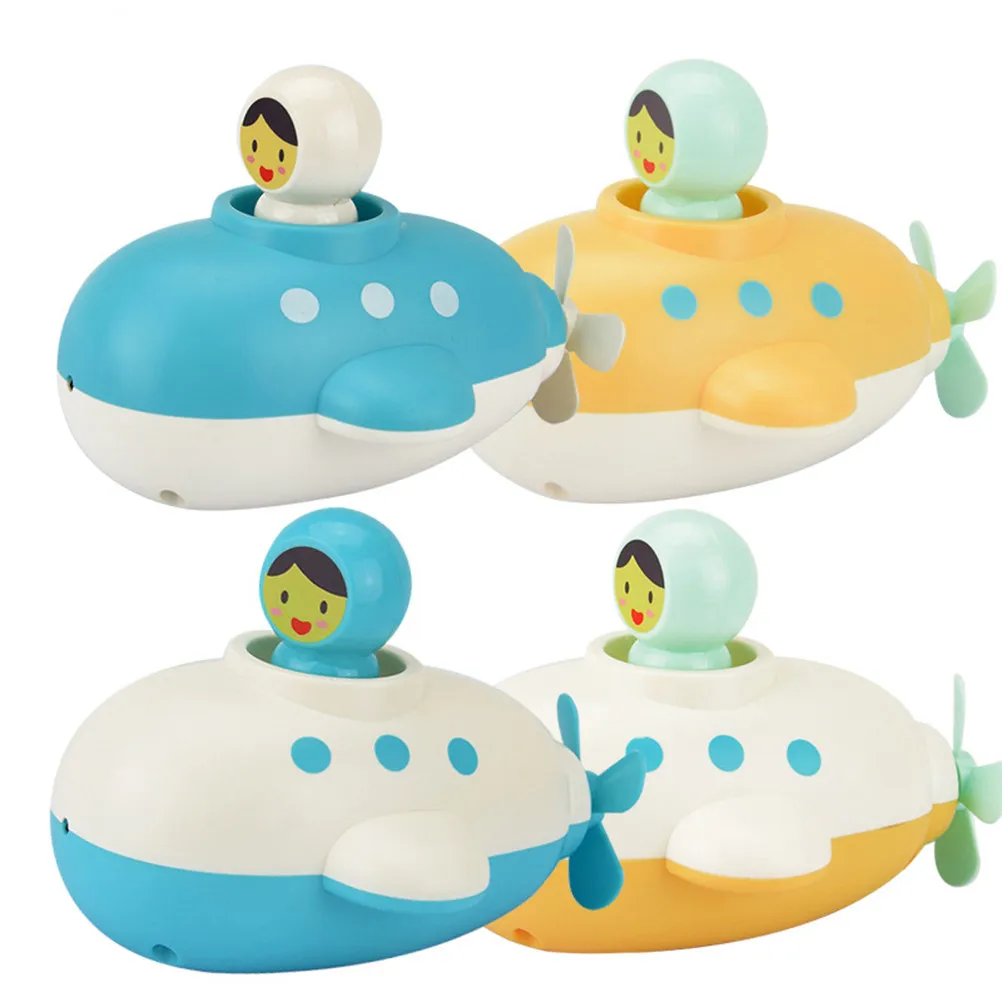 Submarine Bath Spray Spiral Spring Colorful Creative Rotative Bath Water Spray Bathroom Bathing Fun for Kid Random Color