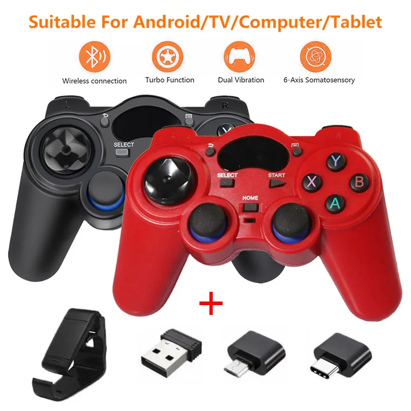 

2.4G Wireless Gamepad Joystick Game Controller Joypad For PC Laptop PS3 Android TV Joypad Raspberry Pi 4 3 Retropie Retroflag