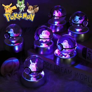 Pokemon Crystal 3D Poke Ball Spielzeug basierend auf LED Light, Gengar Jigglypuff Mimikyu Cubone Charizard, Geschenk Home Decor 12 Hauptverkäufe Mega -Licht - №6