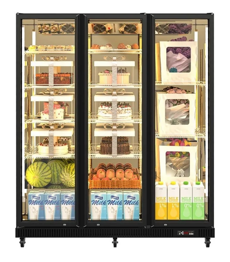 Cake display cabinet cake display refrigerator vertical cake display chiller