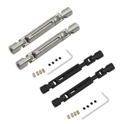 MN82 LC79 MN78 Steel Drive Shaft CVD Driveshaft With 3Mm To 4Mm Shaft Sleeve For MN-78 Cherokee MN 82 1/12 RC Car Metal Upgrade
