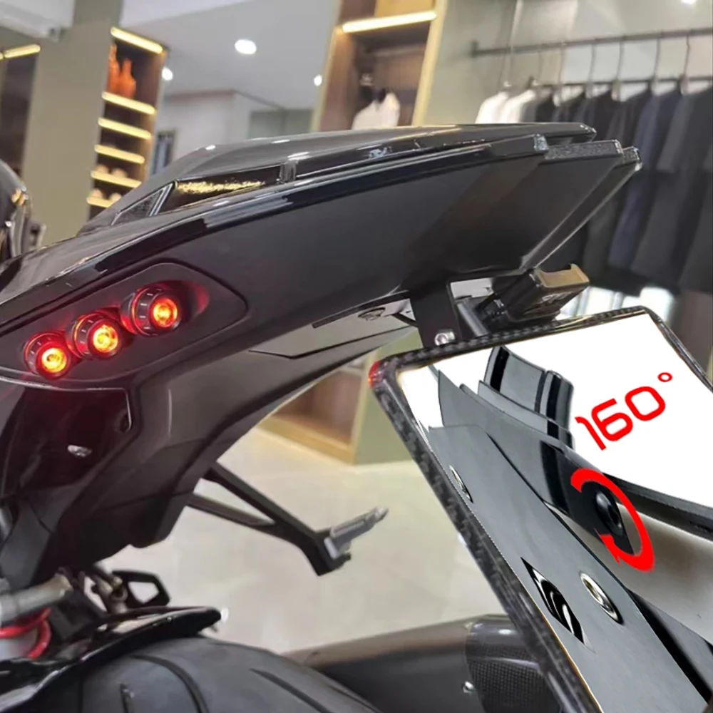 2023 S1000RR License Plate Holder Motorcycle Tail Tidy For BMW S1000R M1000RR 2019-2023 Adjustable Short Number Plate Holder