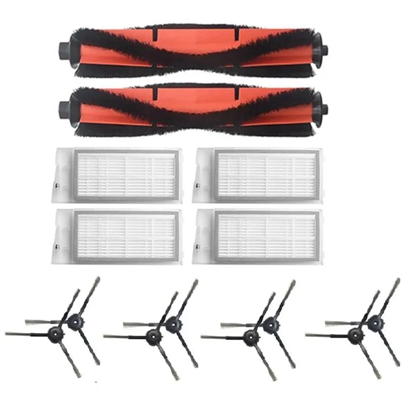 

A50I 14Pcs Vacuum Cleaner Main Brush HEPA Filter Side Brush Replacement Spare Parts For Roidmi EVE Plus