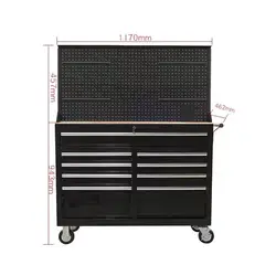 Cheap Metal Removable Large Garage 9-Drawer Workbench Workshop storage cabinet Rolling Tool Box multi-function Tool Chest