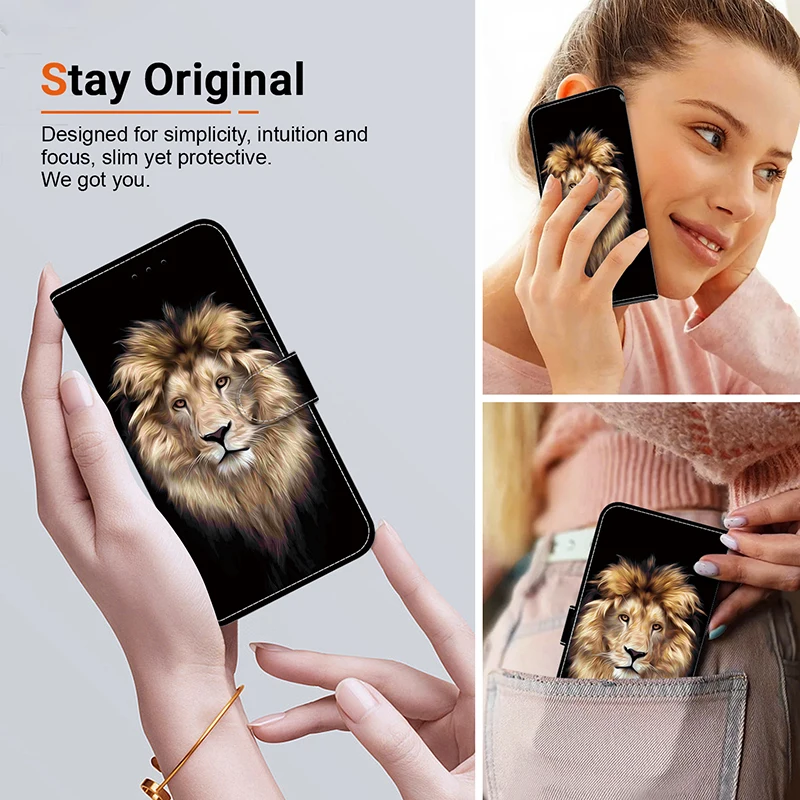 Stand Flip Wallet Case for Xiaomi Redmi 15 15C 4G 5G 6 6A 7 7A 8 8A 9 9A 9C 10A 10C 11A 10 2022 Flip Painted Pattern Wallet Case