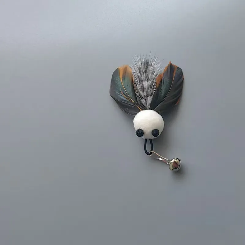 Varita interactiva con plumas para gatos – Cabezas intercambiables - imagen 2