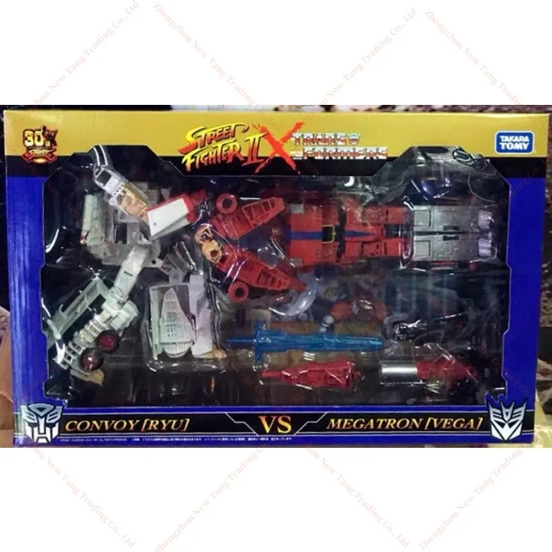 

【48 Hours Shipment】Transformed Toys Street Fighter II Mash-Up Op Ryu Vs Megatron Bison Action Figure Model Toy Hobby Gift