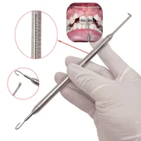 Dinamómetro de ortodoncia Dental, medidor de tensión de estrés para bandas elásticas y soportes, medidor de fuerza Autoclavable, herramienta de medición Oral