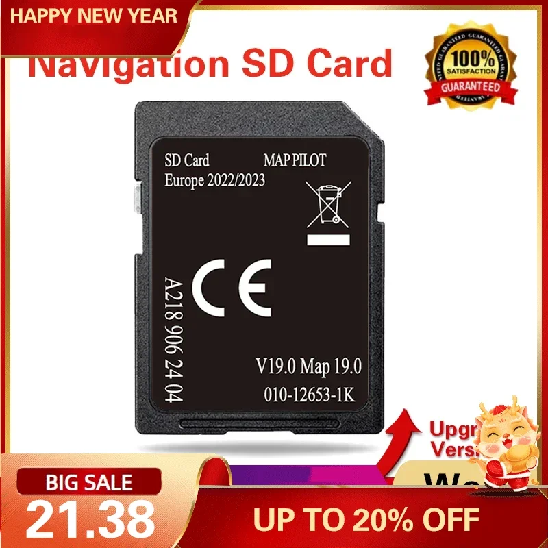 32GB Full Version for Mercedes CLA-class from 2014 Car Navigation Europe SD Card A218 V19 Sat Card Maps UK EU