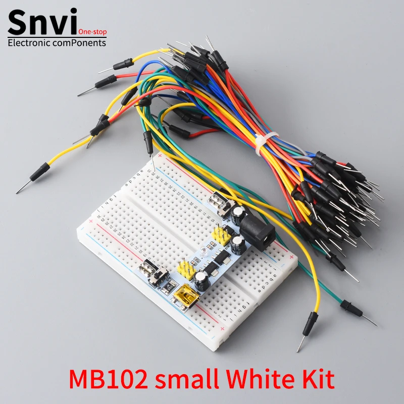 Snvi MB-102 SYB-170 Breadboard 400 830 Point Solderless PCB Bread Board Test Develop Dupont line DIY for arduino laboratory