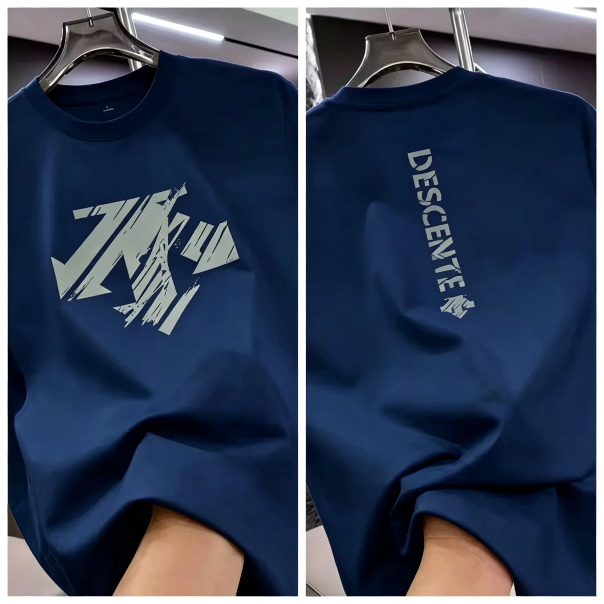 2026 Sommer 100% Baumwolle Herren Rundhals-T-Shirt mit Aufdruck, Modische Streetwear, Lässige Vielseitige Kurzarm-Shirts, Alltagstop für Männer – Detail 8