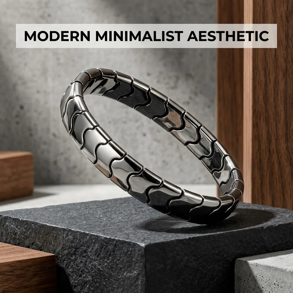 Natural Black Hematite Bracelet Dragon Scales Fitted Plate Stretch Jewelry Bangles for Men Root Chakra Grounding Boyfriend Gift