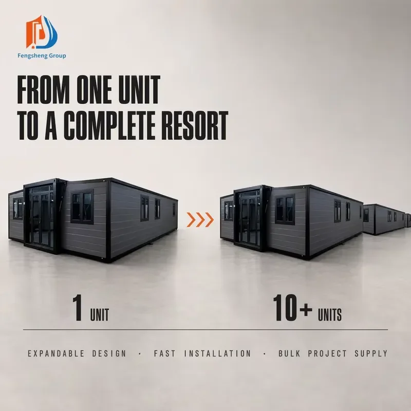 Expandable Container House for Modular Hotel Room Prefabricated Accommodation Unit Resort Hotel and Hospitality Projects