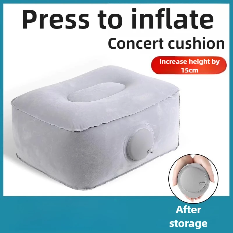 

Самонадувающаяся подушка сиденья и подставка для ног — портативный многоцелевой мягкий табурет для офисного эргономичного стула для путешествий и медитации