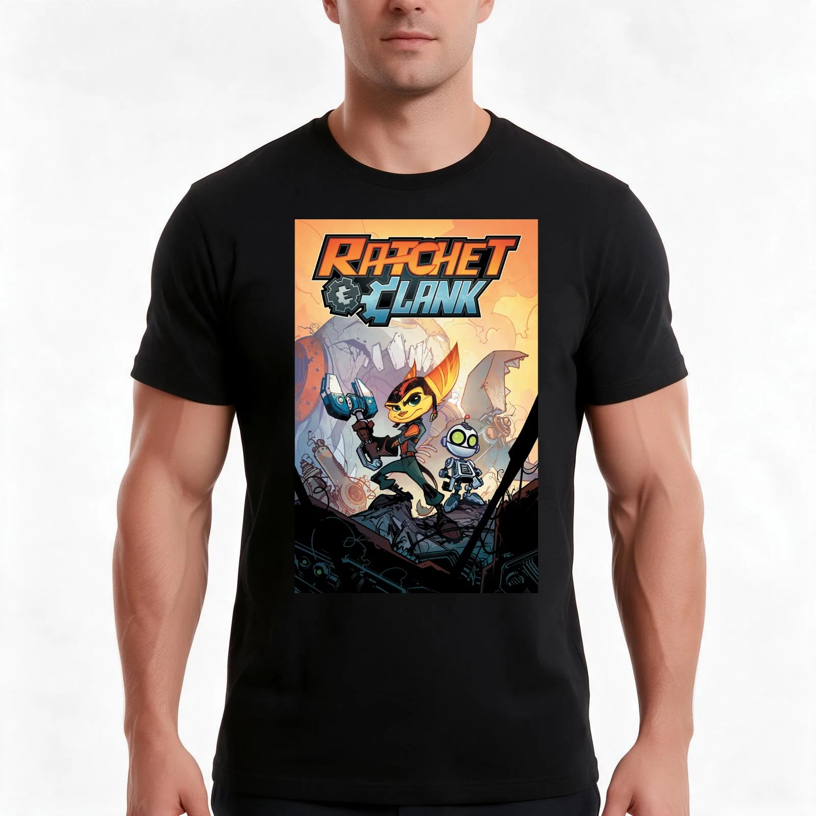 ratchet and clank poster Men T Shirt t shirt for man