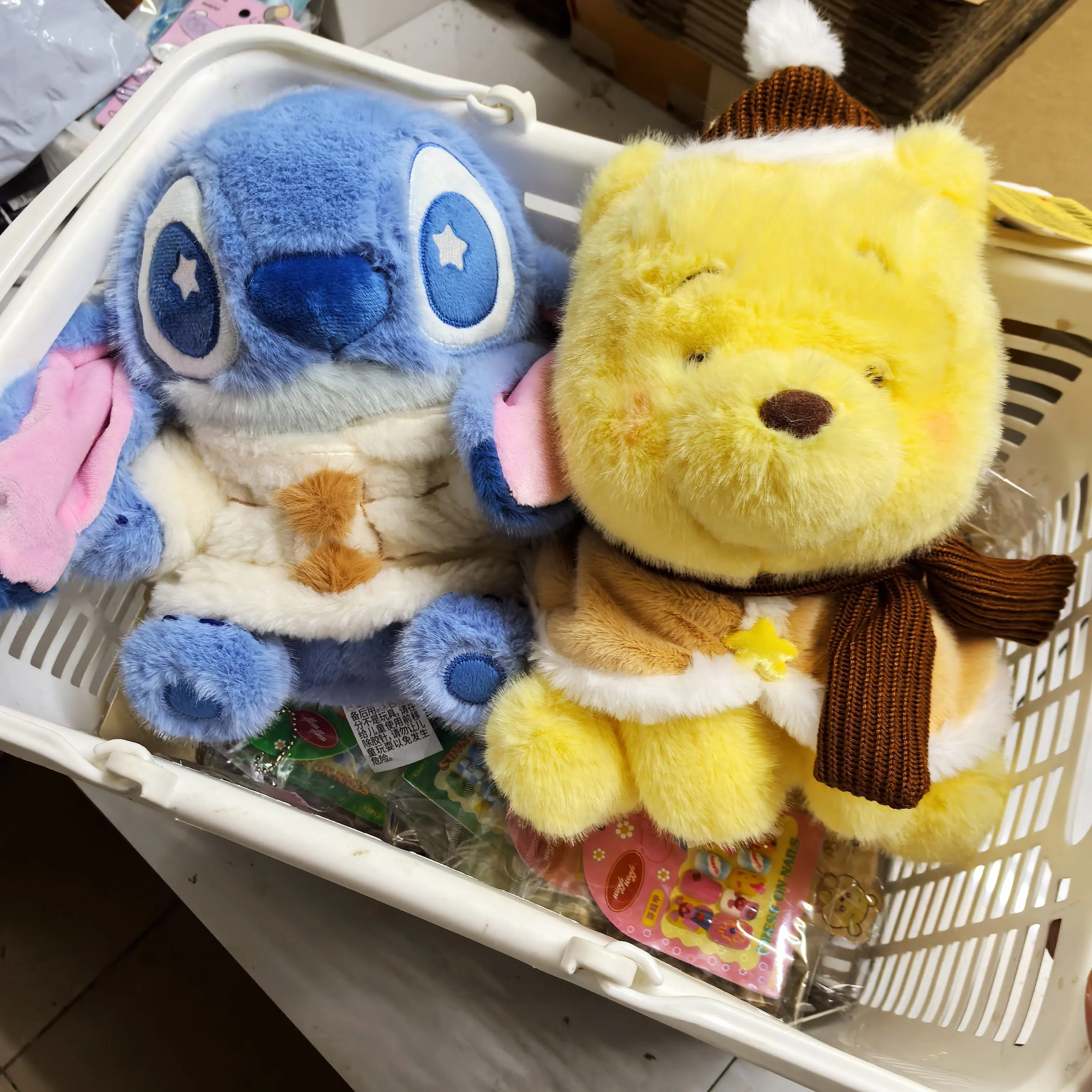 

Серия Disney Stitch - Уютная плюшевая игрушка Винни-Пух, милый мультяшный подарок